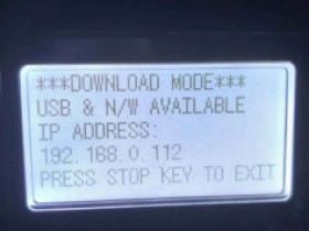 佳能MF264dw打印机报D0WNL0AD MODE刷固件解决问题