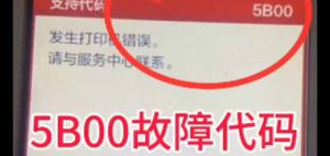 佳能E568打印机5B04故障代码废墨清零远程维修案例