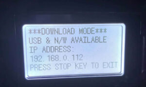 佳能MF264dw打印机报D0WNL0AD MODE刷固件解决问题
